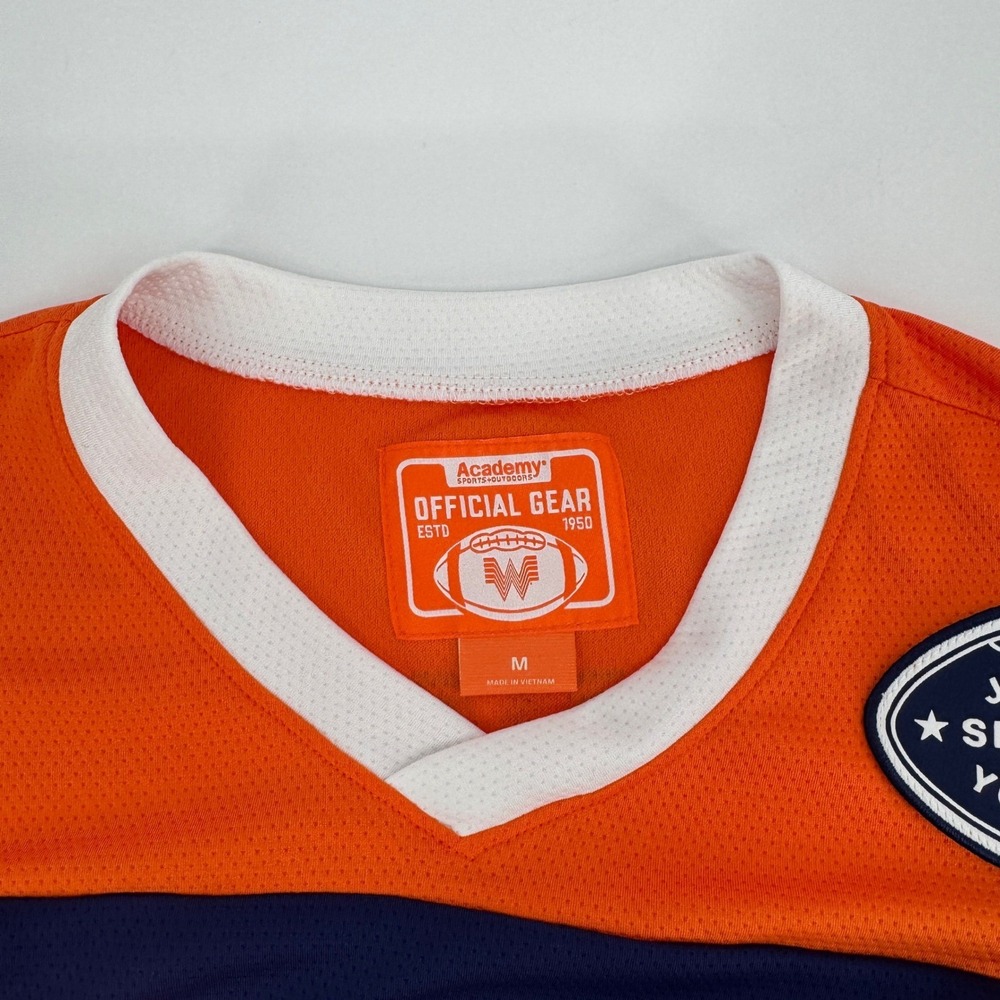 Academy Whataburger 75th Anniversary Football Jersey Mens Medium Orange Blue - Picture 3 of 7